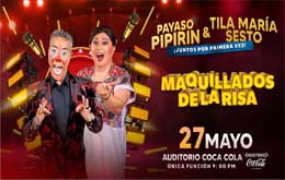 Payaso Pipirin y Tila María Sesto en: “Maquillados de Risa” en Mérida