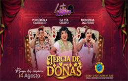 La Tía Chayo, Puruxona Cahuich y Dominga Dzipiris en: “Tercia de Doñas” - Playa del Carmen