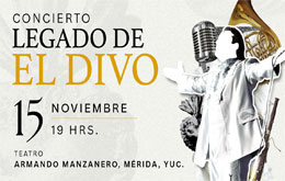 Banda Sinfónica de Yucatán presenta:  Tributo al legado del Divo - Mérida